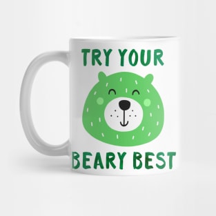 Try Your Beary Best - Elementary School Student Teacher Gift Mug